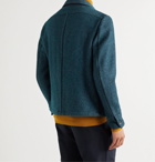 Barena - Herringbone Virgin Wool-Blend Shirt Jacket - Blue