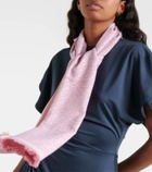 Ferragamo Fringed logo wool scarf