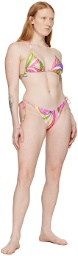 Moschino Multicolor Printed Bikini Bottom