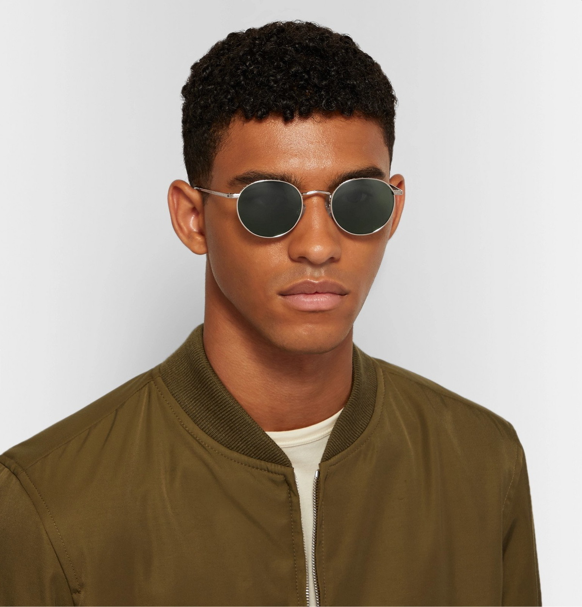 Moscot - Dov Round-Frame Gold-Tone Sunglasses - Gold Moscot