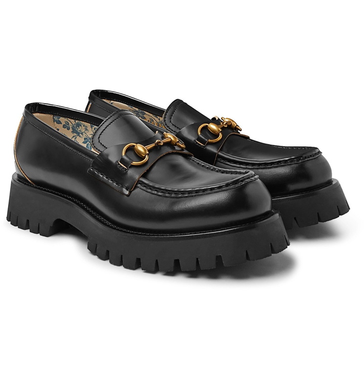 Photo: Gucci - Horsebit Leather Loafers - Black