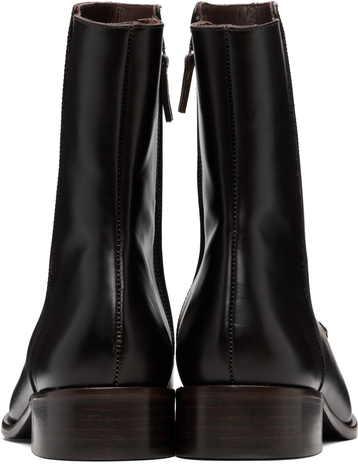 HEREU Brown Metla Polished Boots