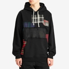 Junya Watanabe MAN Men's x Reigning Champ Patchwork Popover Hoodie in Black
