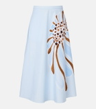Dorothee Schumacher Floral cotton-blend midi skirt