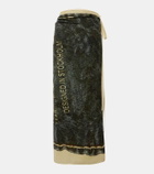 Acne Studios Logo cotton scarf