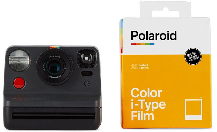 Photo: Polaroid Originals Black Now Instant Camera & Film Everything Box Set