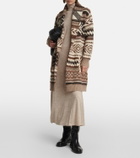 Polo Ralph Lauren Printed wool-blend wrap cardigan