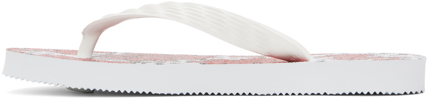 tao White & Red Graphic Flip Flops