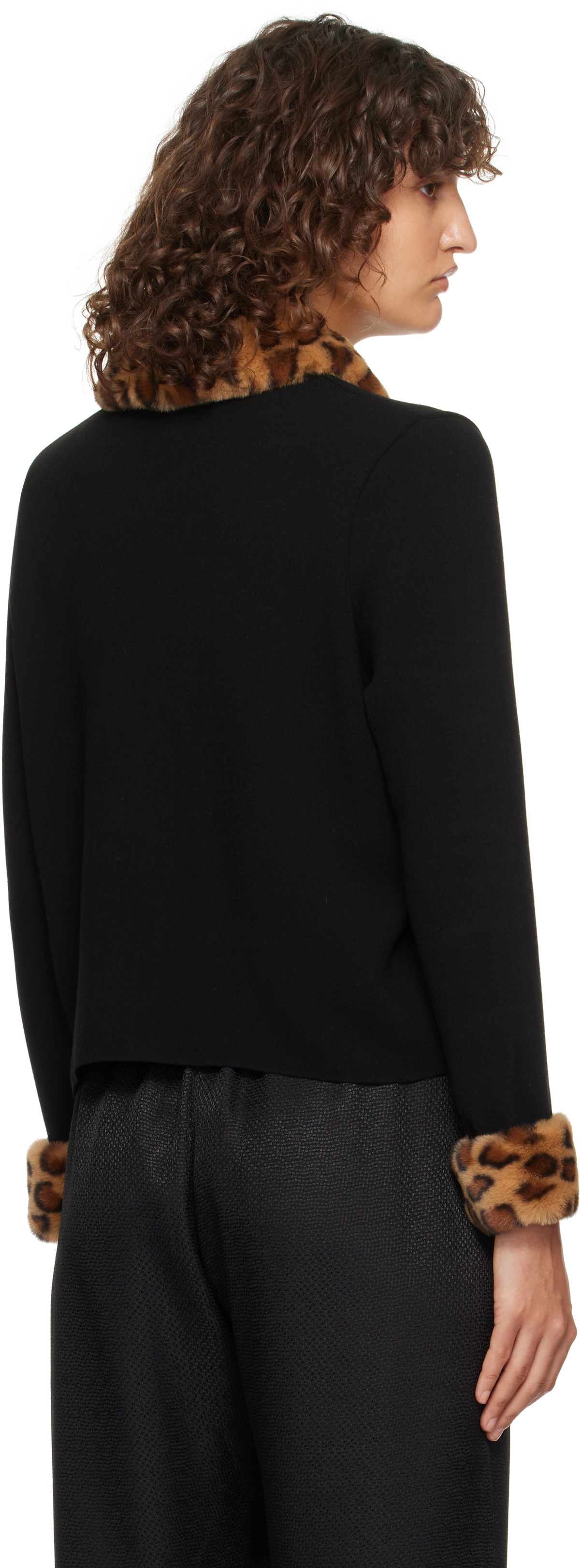 Sleeper Black Carmela Knitted Cardigan