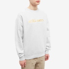 Alltimers Men's Stamped Embroidered Heavyweight Crew Sweat in Heather Grey