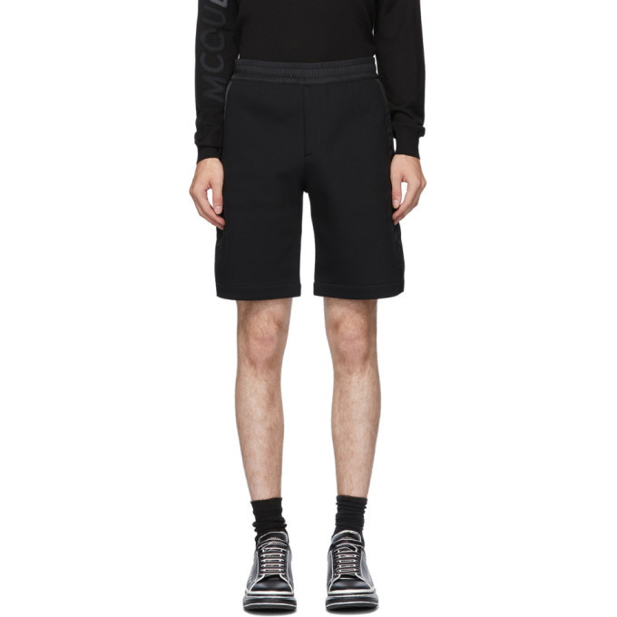 Photo: Alexander McQueen Black Graffiti Hybrid Shorts