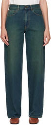 6397 Blue Wide Jeans