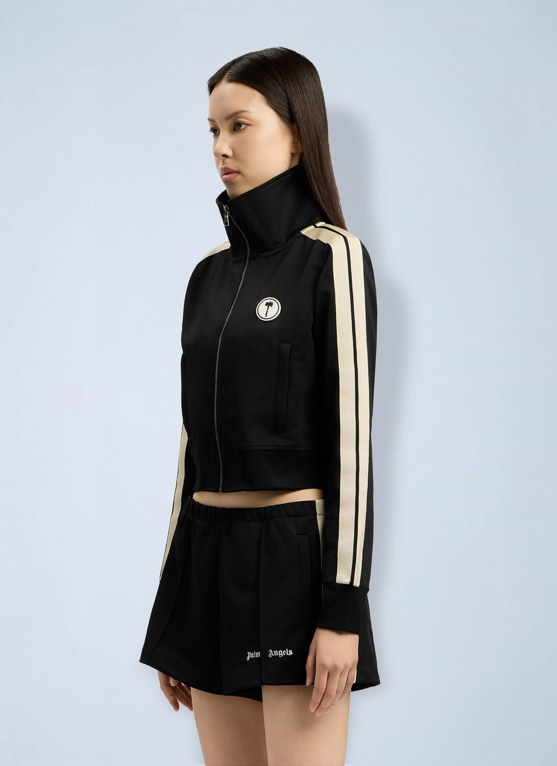 Palm Angels Tree Logo Crop Track Jacket