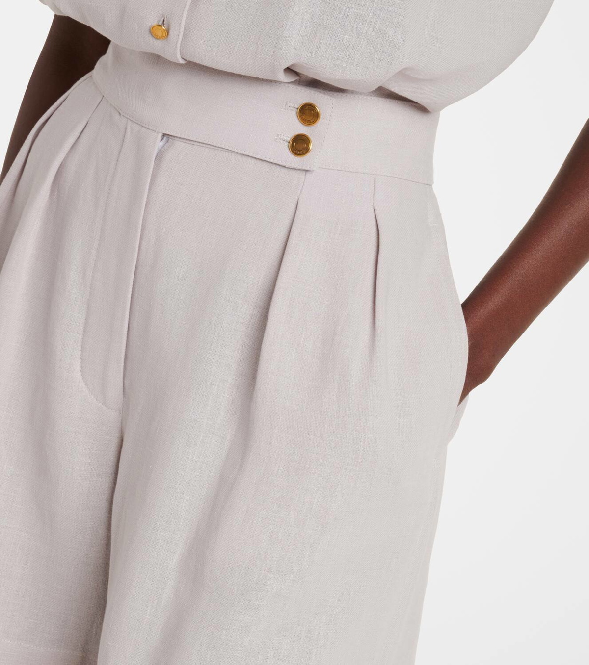 Loro Piana Dorin linen crêpe Bermuda shorts
