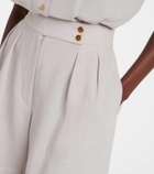 Loro Piana Dorin linen crêpe Bermuda shorts