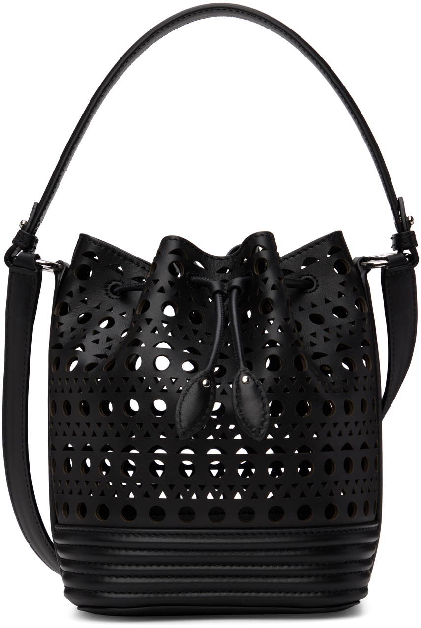ALAÏA Black La Seau Openwork Shoulder Bag