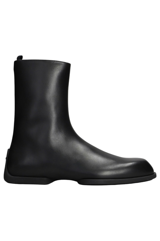 Photo: Jil Sander Ankle Boots In Black Leather