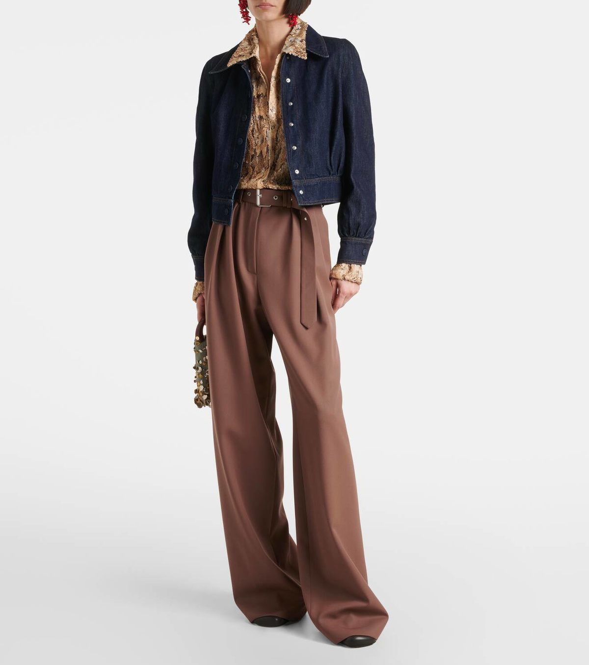 Dries Van Noten Cropped denim jacket