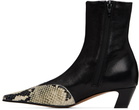 KHAITE Black Nevada Stretch Low Boots