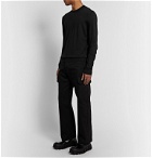 Bottega Veneta - Slim-Fit Logo-Intarsia Wool Sweater - Black