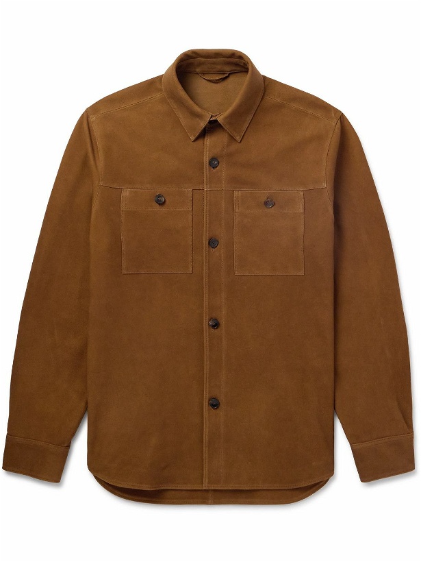 Photo: Mr P. - Suede Overshirt - Brown