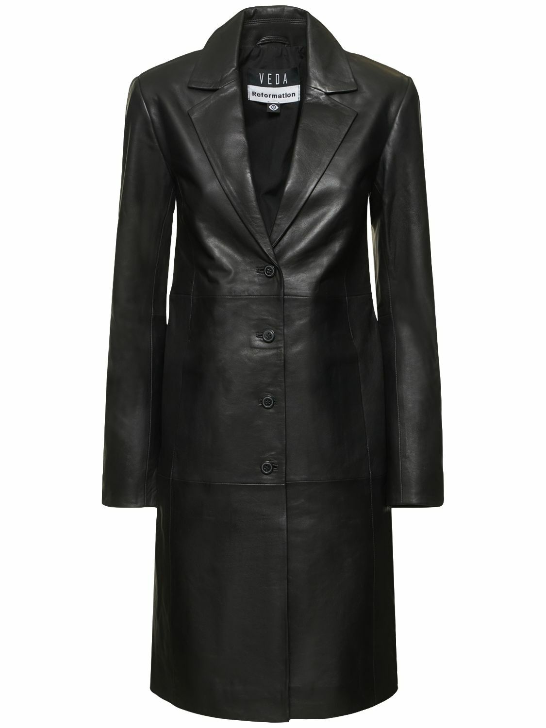 Photo: REFORMATION - Veda Crosby Leather Trench Coat