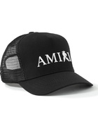 AMIRI - Playboy Logo-Embroidered Cotton-Twill and Mesh Trucker Hat