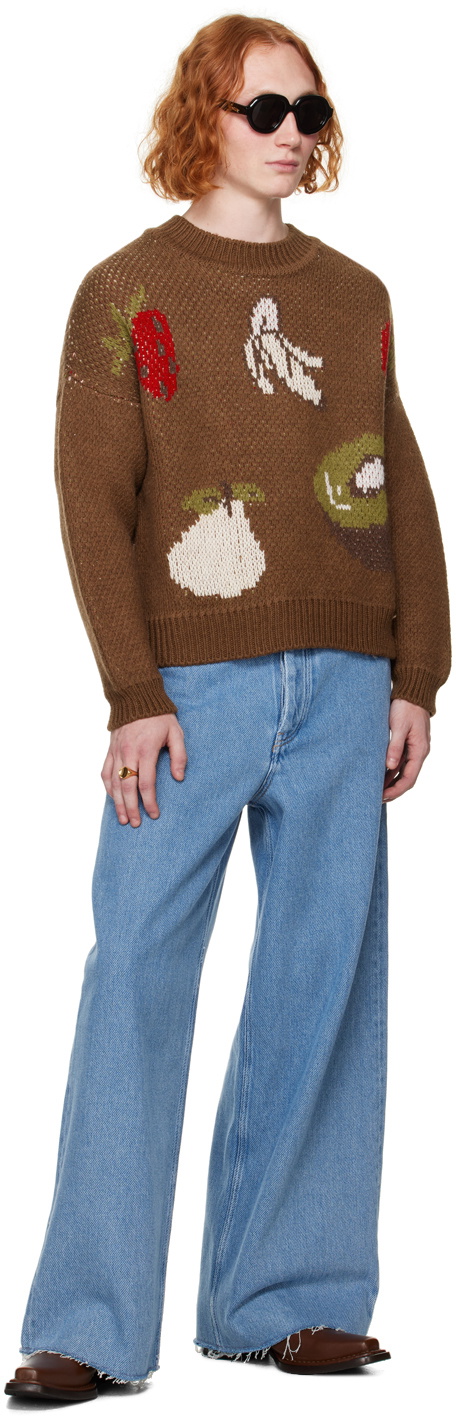 Fruit Embroidered Sweater KF9536