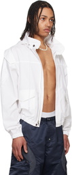 Raimundo Langlois White Poplin Field Jacket