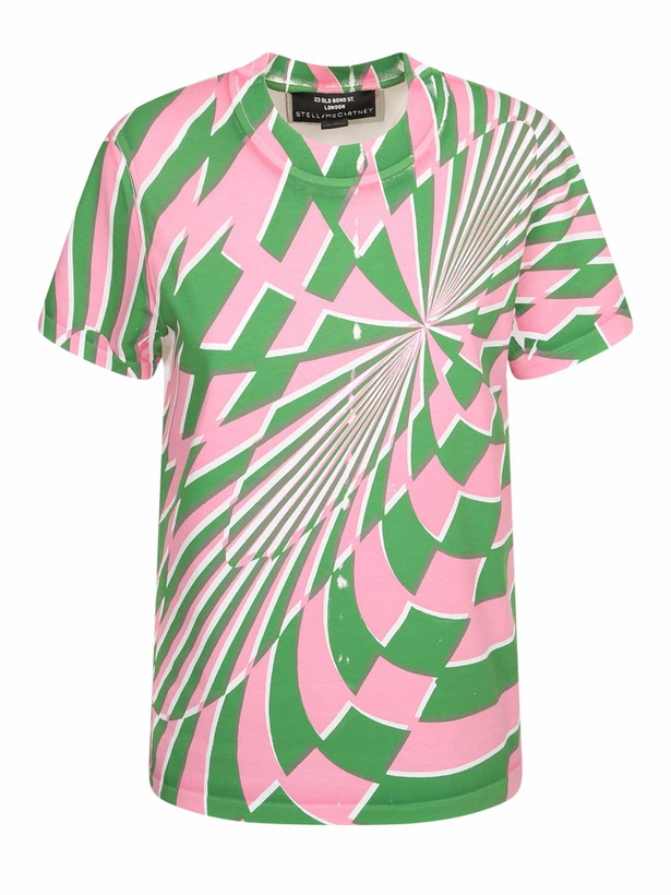 Photo: Stella McCartney T-shirt Optical Rosa/verde