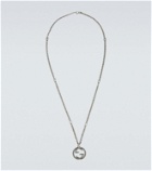 Gucci - Interlocking G sterling silver necklace