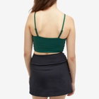 New Balance Women's Soft Bra Top in Nightwatch Green