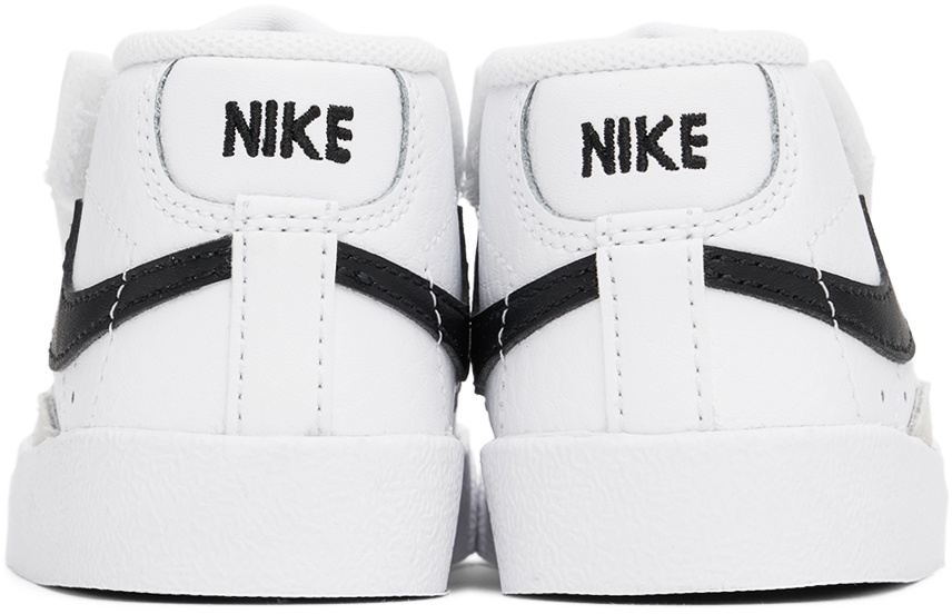 nike blazer trainers in white and black