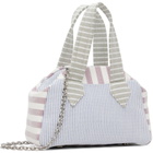 Vivienne Westwood Navy & Burgundy Yasmine Small Archive Hand Bag