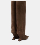 The Attico Cheope suede knee-high boots