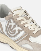 Pinko Suede Sneakers With Logo Sand