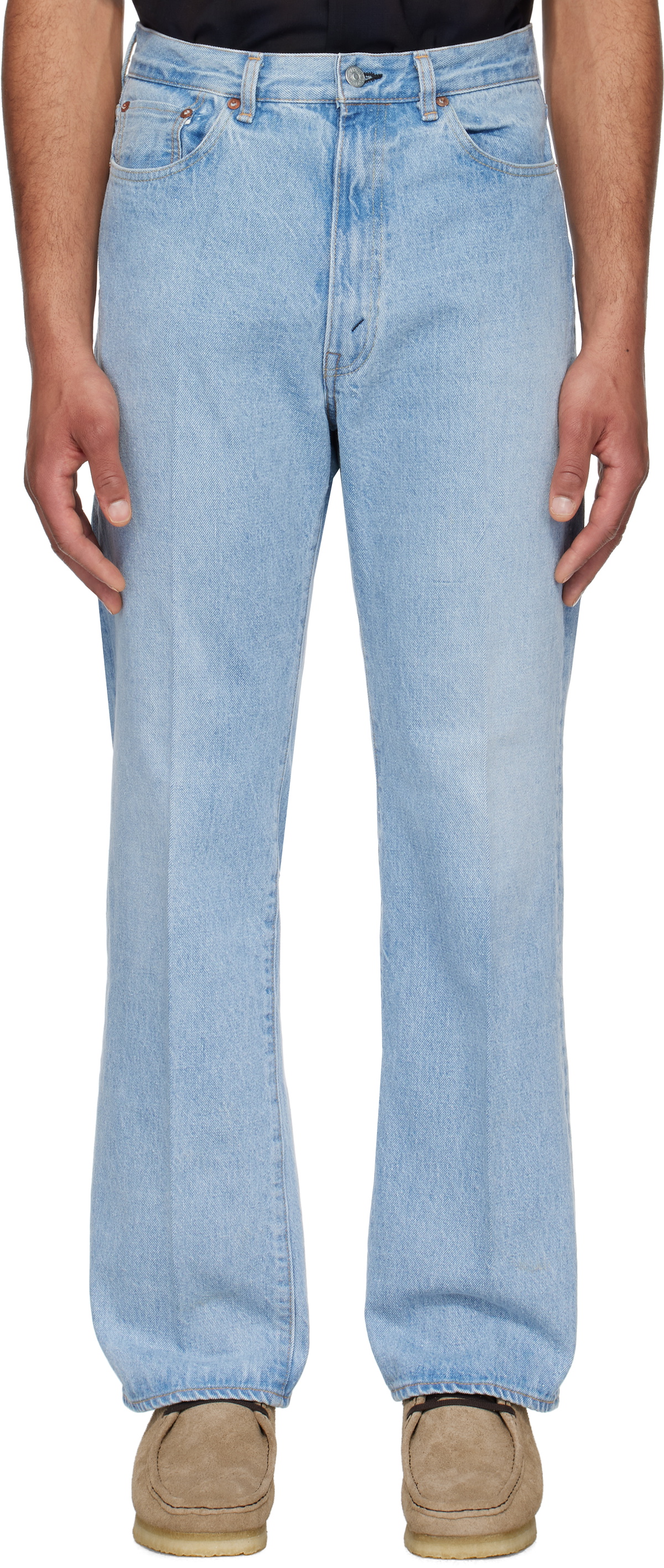 KAPTAIN SUNSHINE Blue Skate Shoecut Jeans