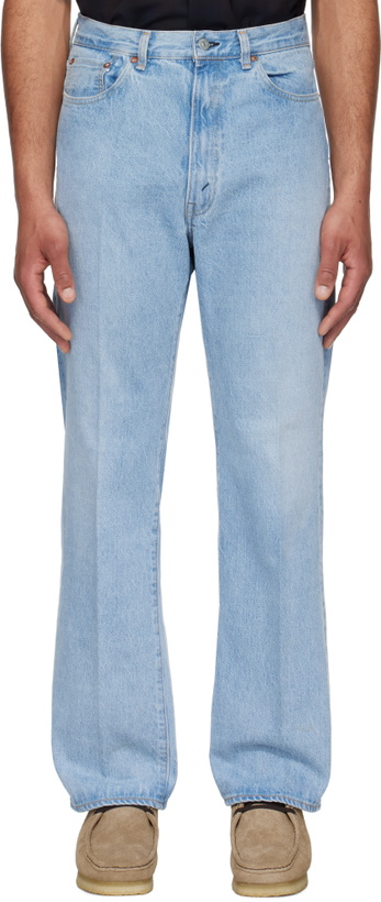 Photo: KAPTAIN SUNSHINE Blue Skate Shoecut Jeans