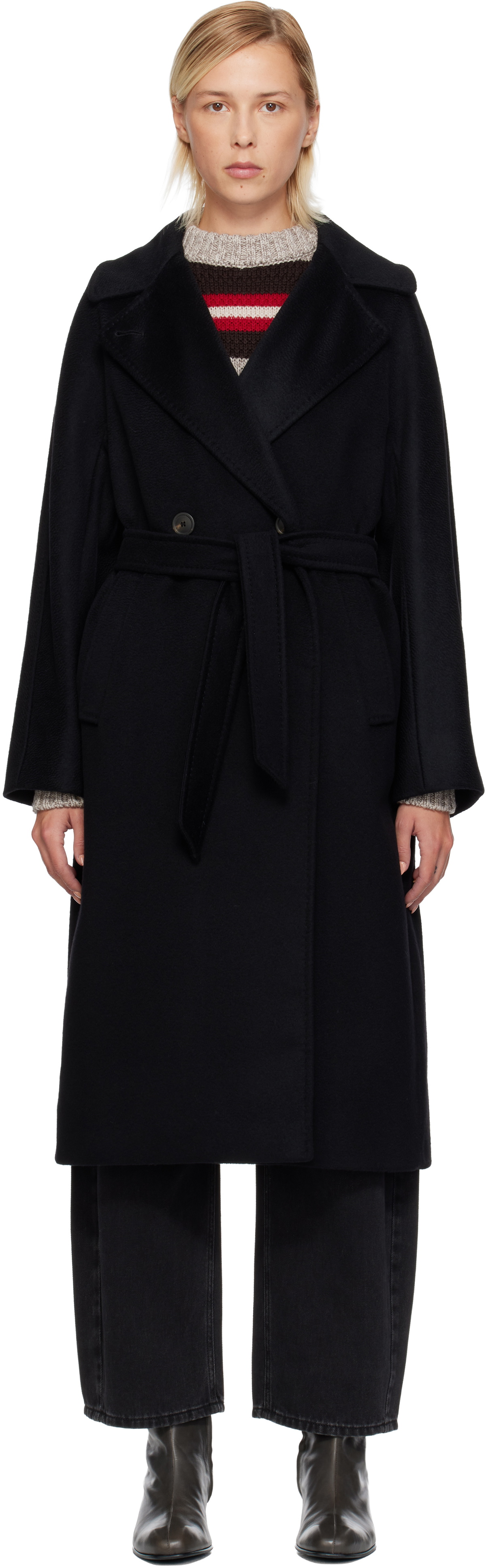 Weekend Max Mara Black Resina Coat