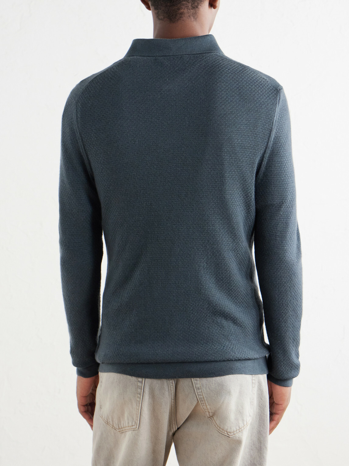 Mr P. - Cashmere and Silk-Blend Polo Sweater - Green