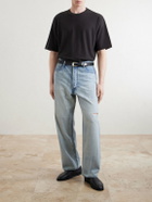 Auralee - Organic Cotton-Jersey T-Shirt - Black