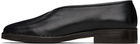 LEMAIRE Black Flat Piped Slippers