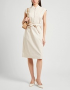 Peserico Womens Midi dress in Beige