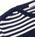 Orlebar Brown - Barnes Slim-Fit Striped Cotton Sweater - Navy