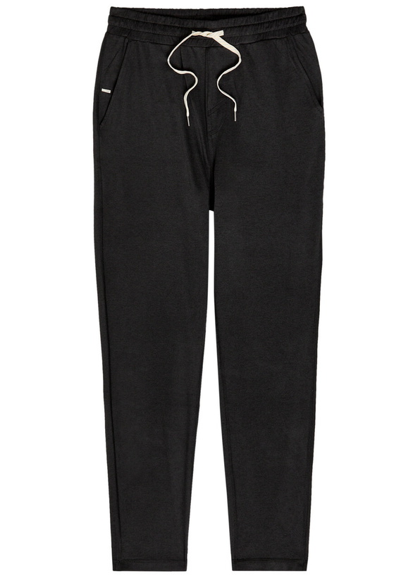 Photo: Vuori Ponto Performance 30 Stretch-jersey Sweatpants Black
