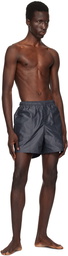 Saturdays NYC Navy Talley Iridescent Swim Shorts