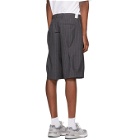 N.Hoolywood Grey Pinstripe Shorts