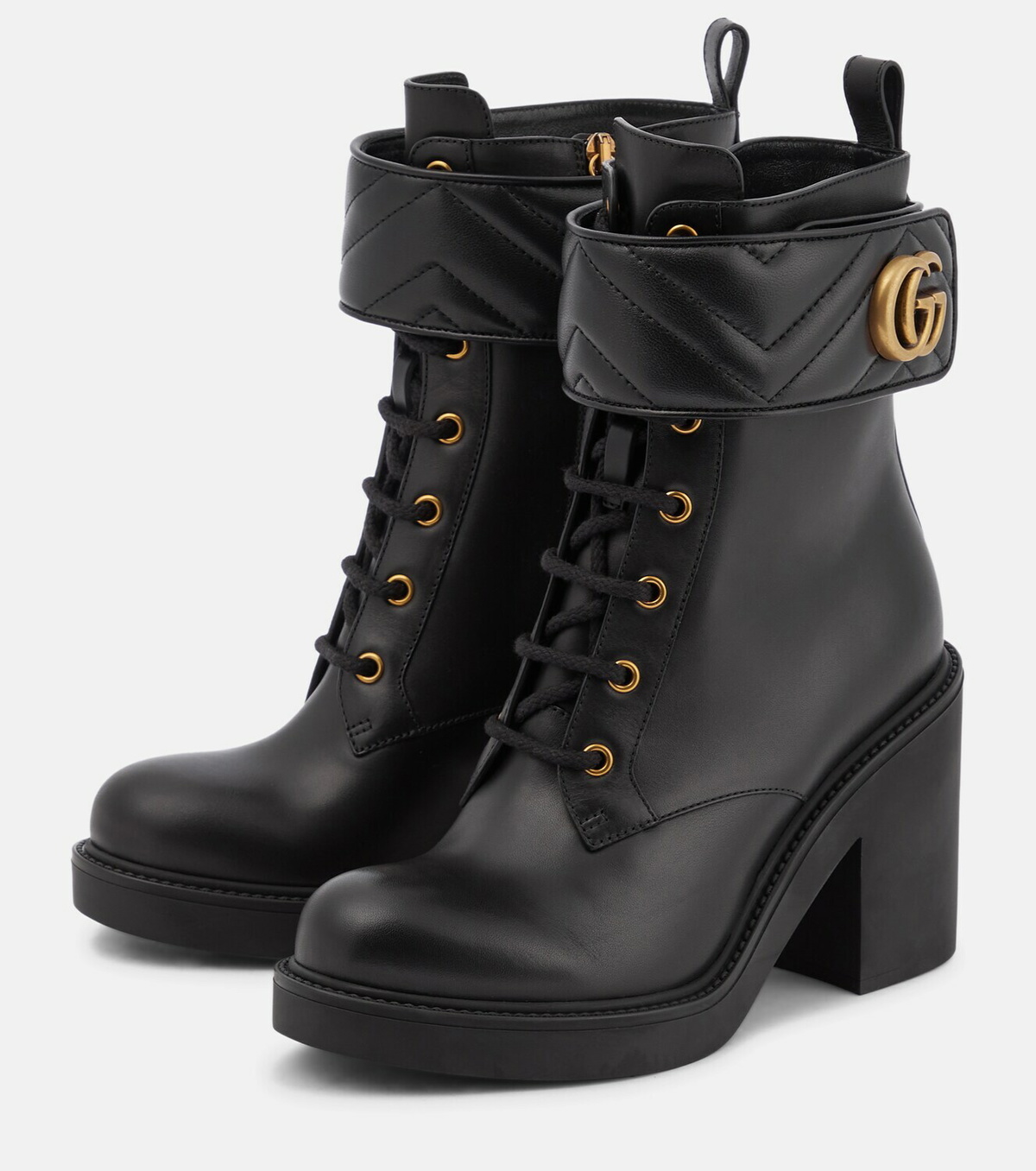 Gucci - GG leather ankle boots Gucci