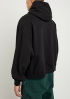 Saint Mxxxxxx Embroidered Hooded Cotton Sweatshirt Black