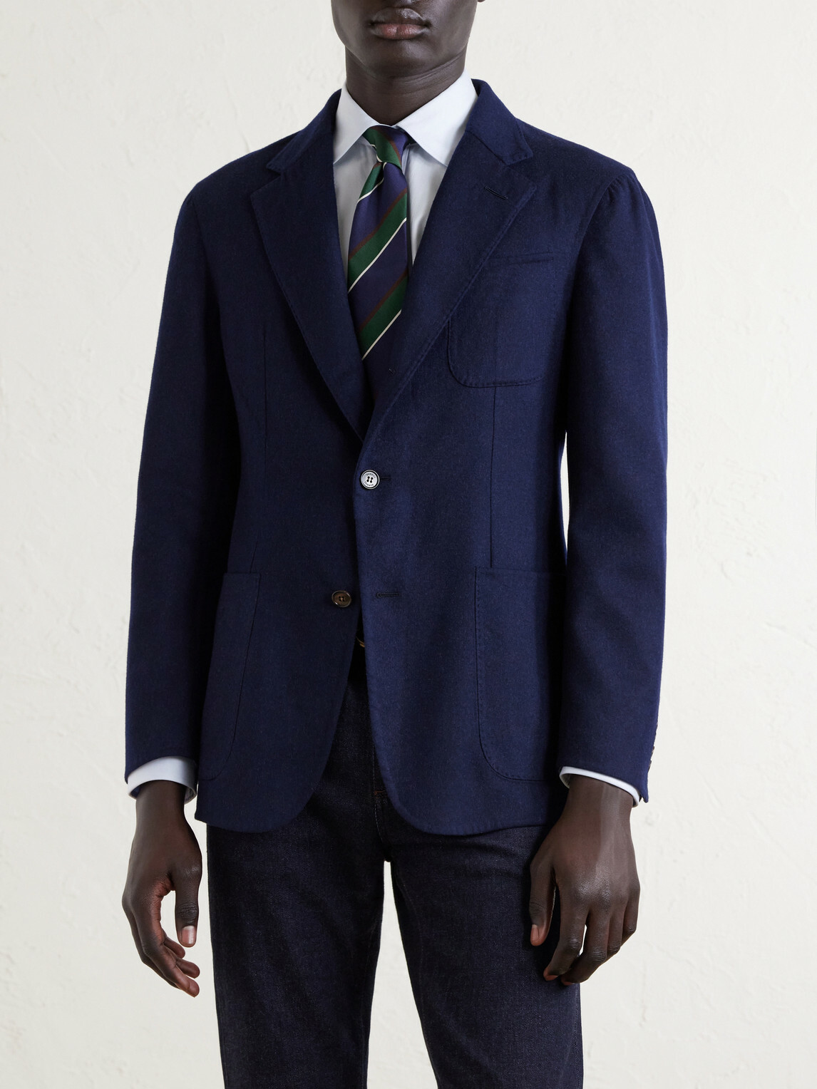 Dunhill - Mohair and Silk-Blend Blazer - Blue